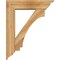 Ekena Millwork Imperial Traditional Rough Sawn Bracket w/ Offset Brace, Western Red Cedar, 8"W x 32"D x 40"H BKT0806X32X40IMP01RWR - alternate 3